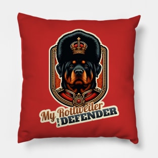 Guard Rottweiler Pillow