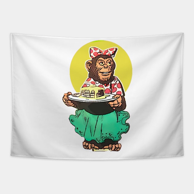 Cook monkey Tapestry by Marccelus