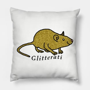 Glitterati Rat Pun Pillow