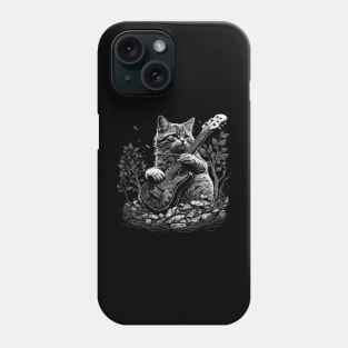 Cat Playing Guitar Phone Case