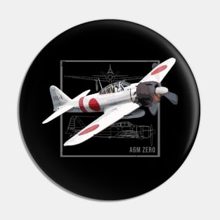 A6M Zero | Japanese WW2 Fighter Plane Pin