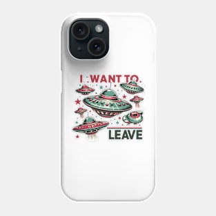 I Want To Believe UFO Phone Case