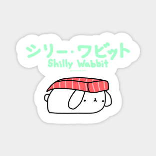 [Shilly Wabbit] Baby Lop Bunny Rabbit Dressing Up As A Tuna Nigiri Sushi Magnet