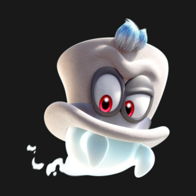 Cappy the Ghost Hat - Super Mario Odyssey - T-Shirt | TeePublic
