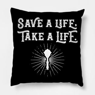 Cleric Clerics Healer Save a Life Take a Life TRPG Tabletop RPG Gaming Addict Pillow