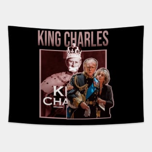 king charles funny retro Tapestry