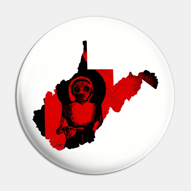 WV Monster #4 Red Pin by AWSchmit