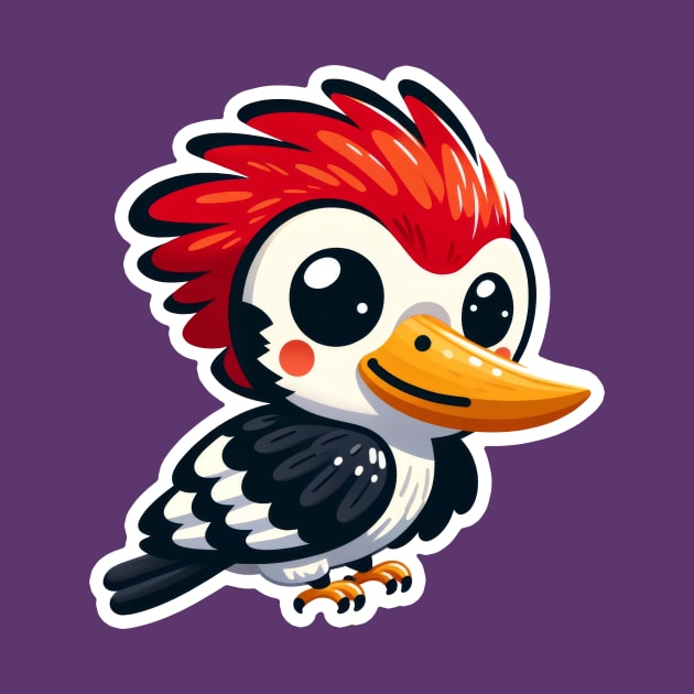 Kawaii Woodpecker by TranquilAsana