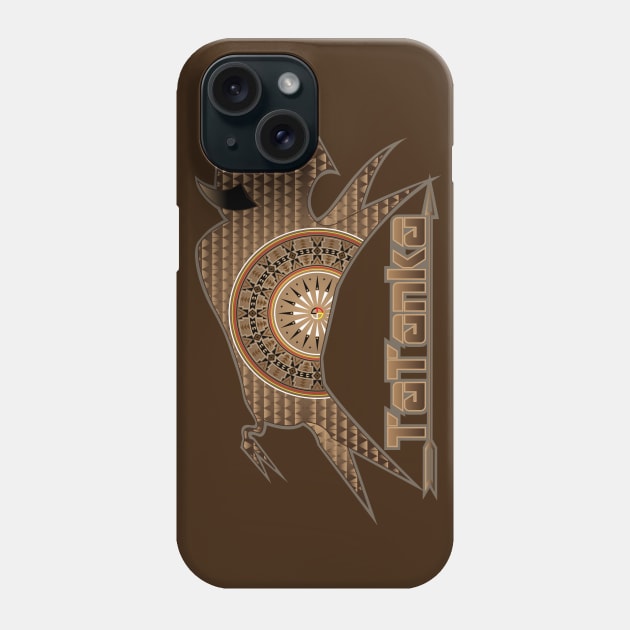 Buffalo Running "Brown" Phone Case by melvinwareagle