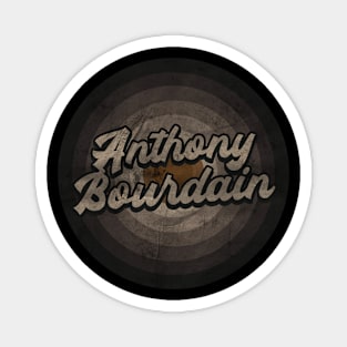 RETRO BLACK WHITE - Anthony Bourdain Magnet