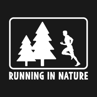 Runners Running In Nature Marathon Training T-Shirt