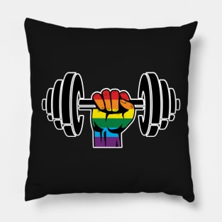 Gay Pride Gym T-shirt Rainbow flag Pillow