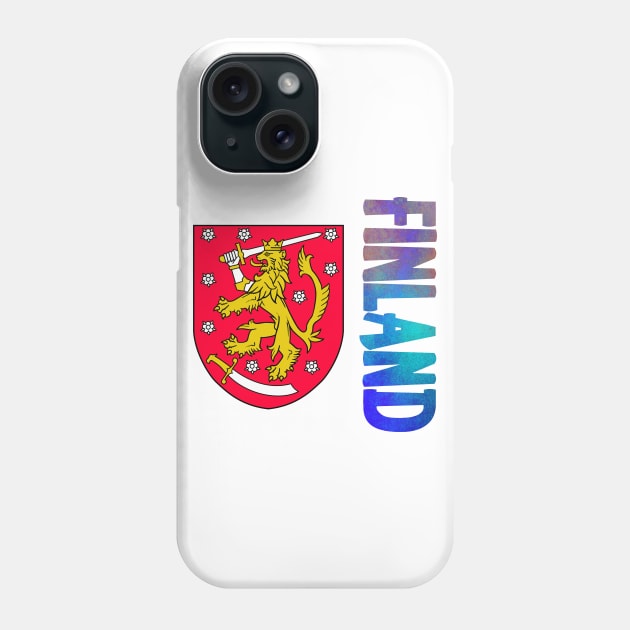 Finland Coat of Arms Design Phone Case by Naves