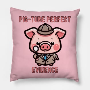 Detective investigator piggy Pillow