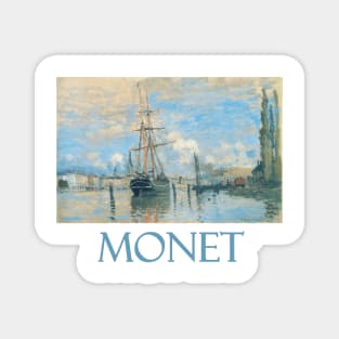 The Seine at Rouen (1872) by Claude Monet Magnet