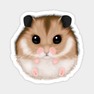 Cute Hamster Drawing Magnet