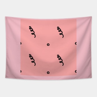 Background illustration memphis pink, decorative design pattern Tapestry