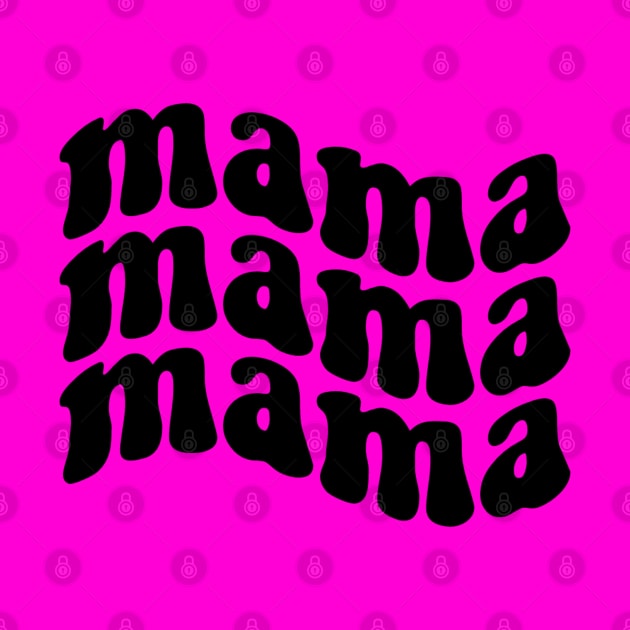 Groovy Mama (Black) by AlienClownThings