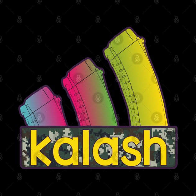 Colorful Kalash three AK assault rifle magazines by FAawRay