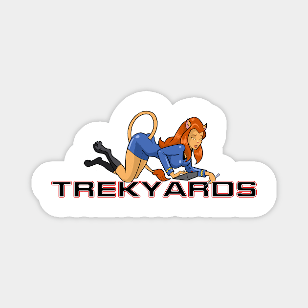 Trekyards Caitian Pin-Up Magnet by Trekyards