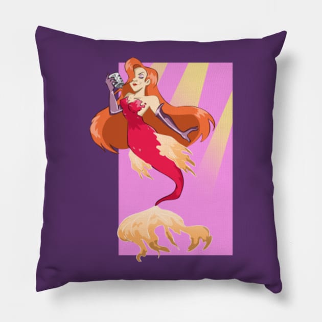 Jessica Mermaid Pillow by ClairesGreetings