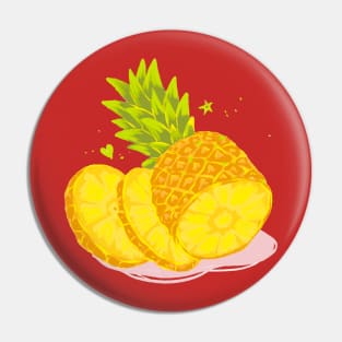 Pineapple Hand Drawn Chalk Pin