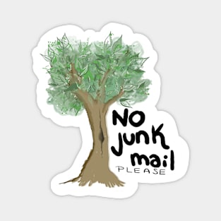 No Junk Mail Please, Anti Junk Mail, Save The Trees Magnet