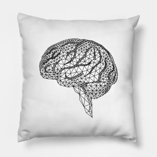 Geometric human brain Pillow