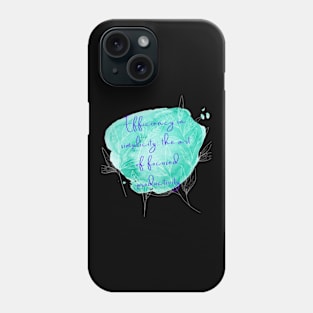 Efficiency in simplicity: the art of focused productivity Phone Case