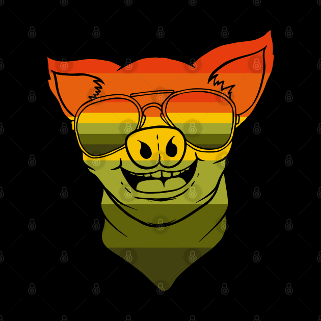 Vintage Pig Bandana by Dojaja