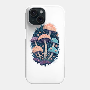 Colorful mushrooms Phone Case