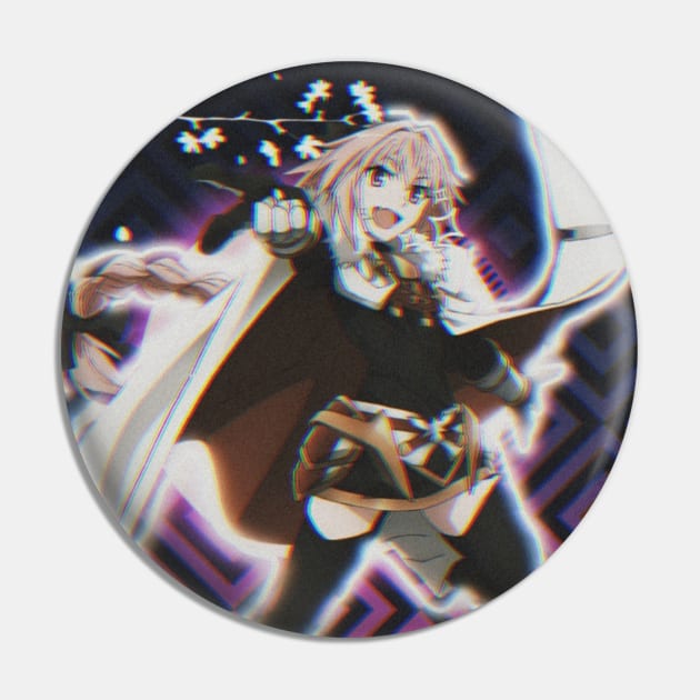 Astolfo Vaporwave Pin by jadehydra