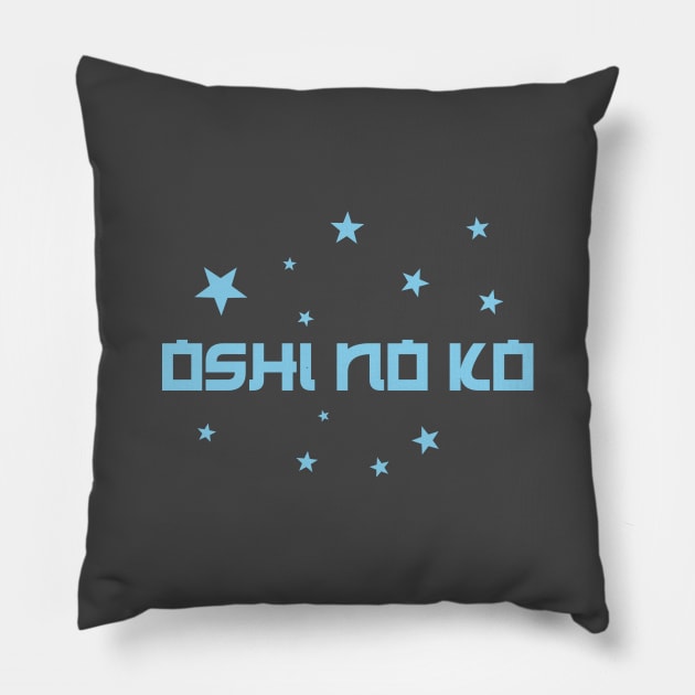 Oshi No Ko, blue Pillow by Perezzzoso