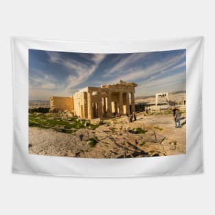 Propylaia and Construction Crane Tapestry