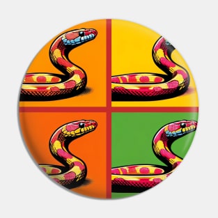 Pop Art Corn Snake - Exotic Snake Pin