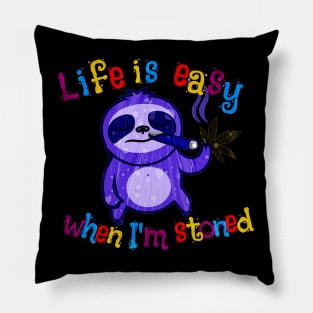 Stoned Sloth Pillow