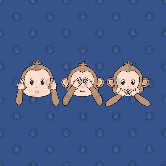 Three wise monkeys by Tsukirei0_0