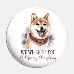 Shiba Inu Cute Christmas Gift, Pun Quote Meme Humor Pin