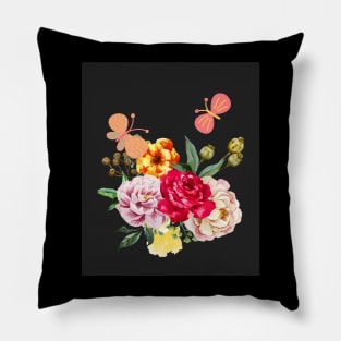 pretty colorful rose Pillow