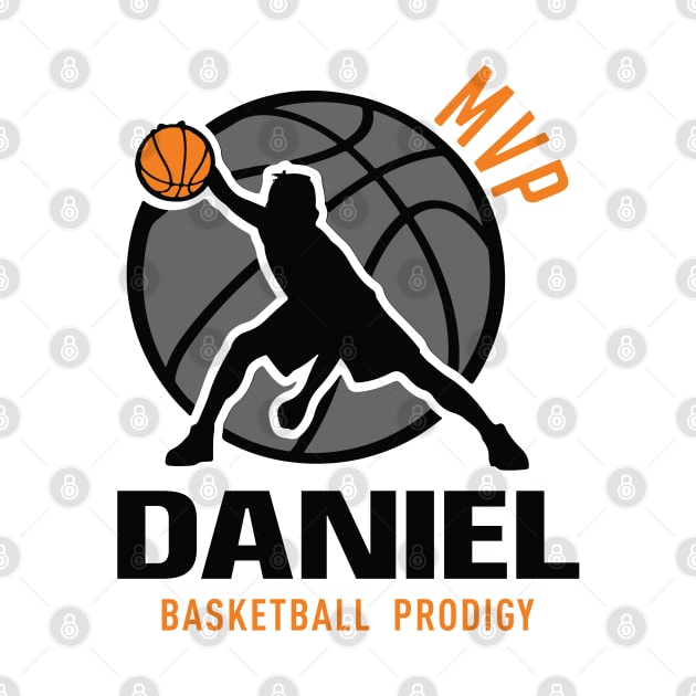 Daniel MVP Custom Player Basketball Prodigy Your Name by Baseball Your Name