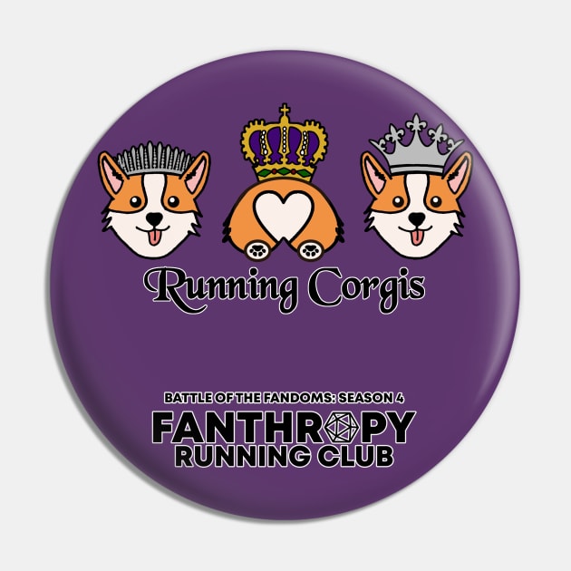 Running Corgis Pin by Fans of Fanthropy