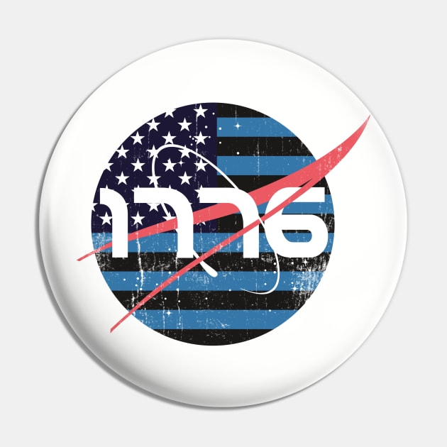 4th of july, NASA 1776 patriotic Pin by benyamine