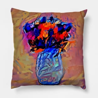 Vase Oil painting Pillow