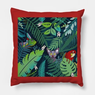 peek-a-boo jungle animals Pillow