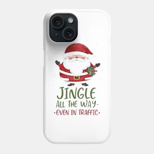 Jingle Jam: Santa's Traffic Symphony Phone Case