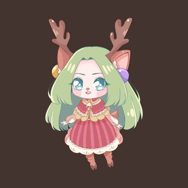 Kawaii deer girl by Kukupon