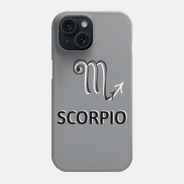 Zodiac sign Scorpio Phone Case by Mande Art