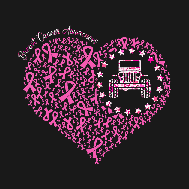 Breast cancer awareness jeeps heart by Tianna Bahringer