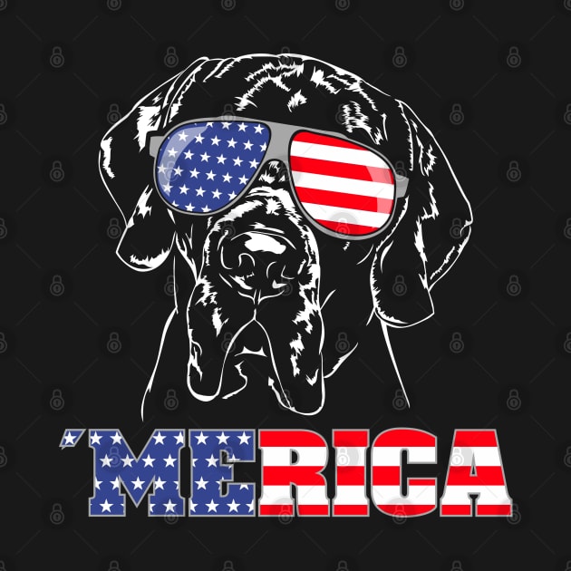 Proud Great Dane American Flag Merica patriotic dog by wilsigns