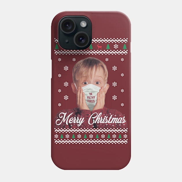 Merry Christmas Ya Filthy Virus Phone Case by Bombastik